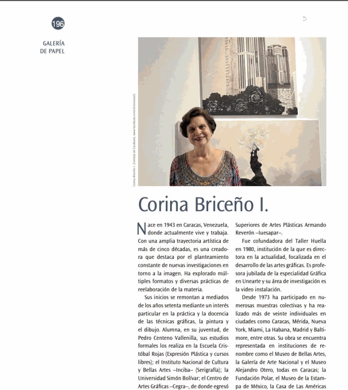 Corina Briceño I., Revista Comunicación - Gumilla