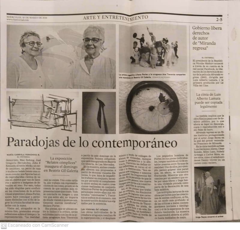 Paradojas de lo contemporáneo, El Universal