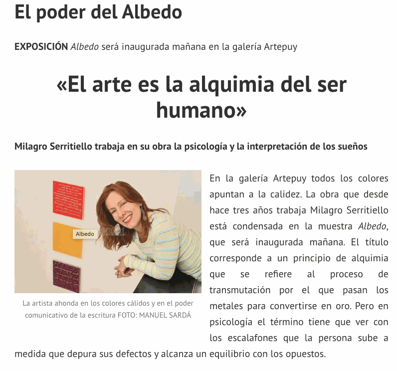 El poder del Albedo, Portafolio Mar Morales