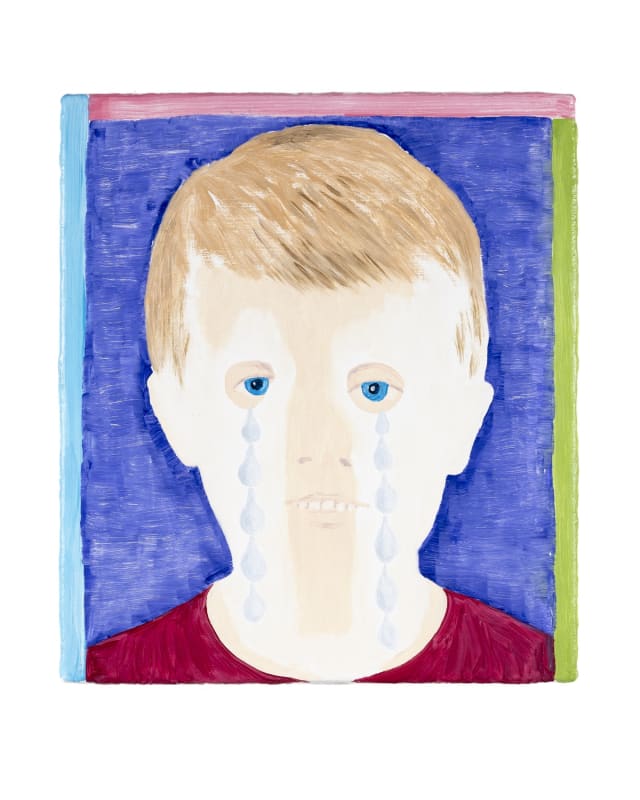 James Rielly, Tears of joy, 2023, Oil paint on canvas, 40 x 34.9 cm 15 3/4 x 13 3/4 in. Picture: Courtesy of Buysse Gallery
