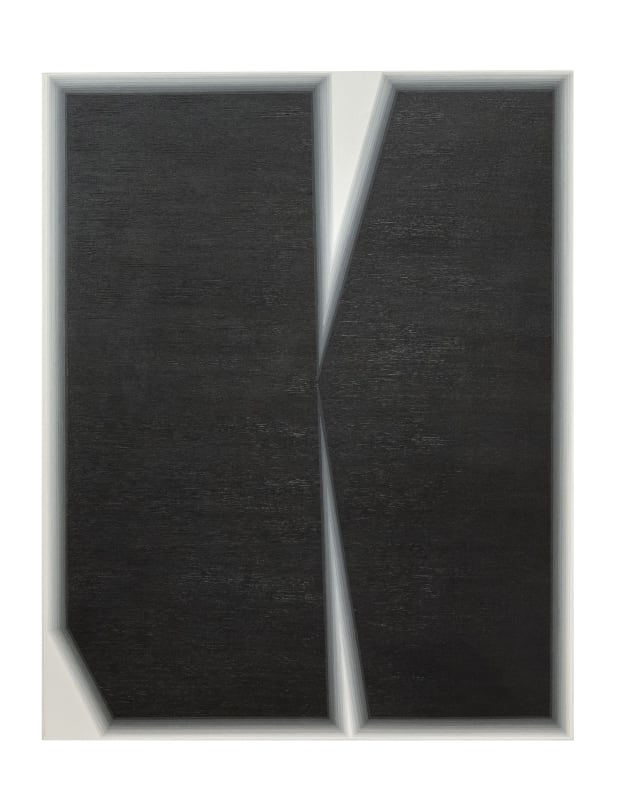 I Gusti Udiantara, Black Space #1, 2024, Acrylic on canvas, 145 × 120 cm