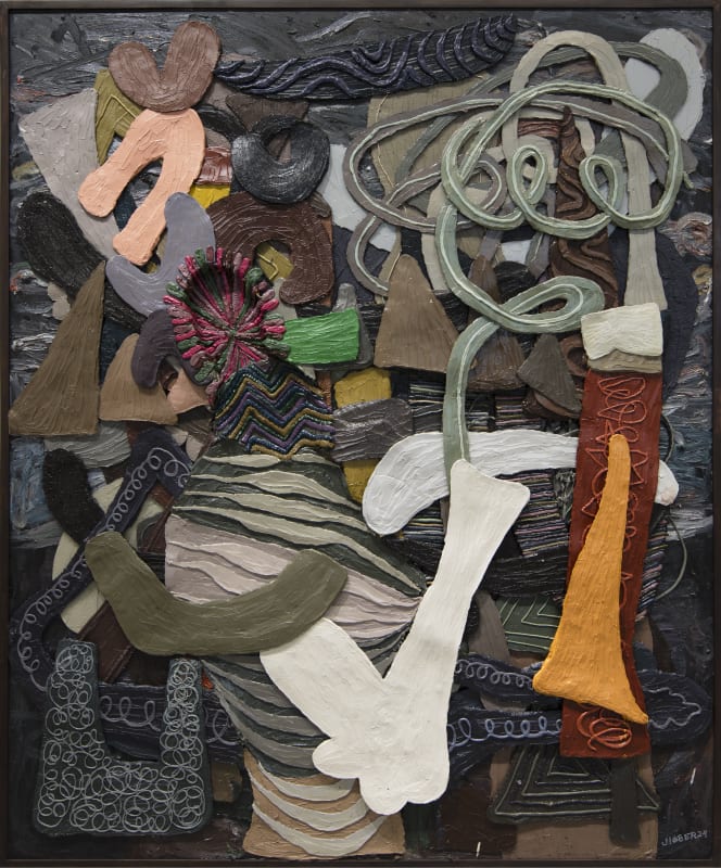 Jigger Cruz Birth, Death and Rebirth, 2024, Oil on canvas, 185,5 × 155 cm