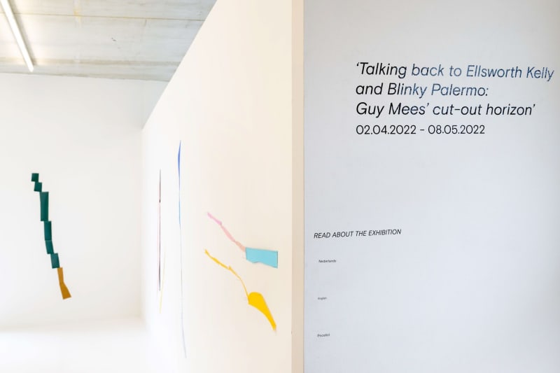 Guy Mees, Talking back to Ellsworth Kelly and Blinky Palermo: Guy Mees' cut-out horizon
