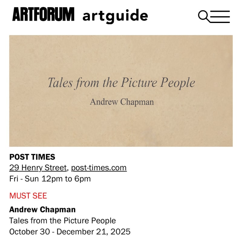 Artforum MUST SEE