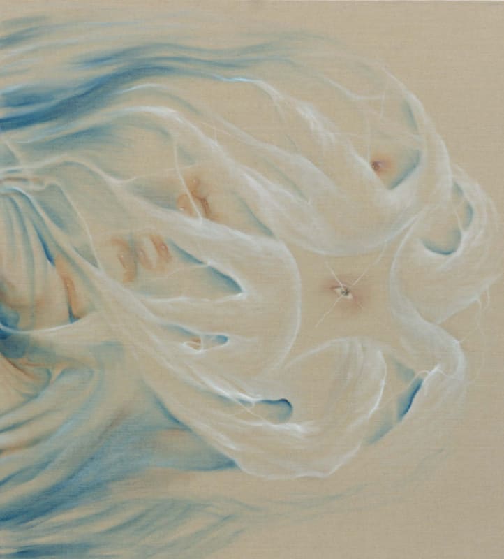 Sana Shahmuradova Tanska, The Rapture 10 (“As it was in the beginning, and now, and ever shall be”) ,2025, verso signed oil on canvas 160 × 143 cm 63 × 56 in