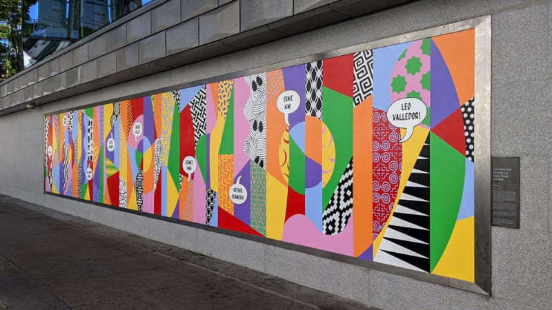 Jenifer Wofford — the artist behind the outdoor mural “Pattern Recognition” at the Asian Art Museum — said that when she was coming of age in The City’s art scene in the ’90s, “people were making meaning in their lives in the arts outside of centers of power.” Courtesy Jenifer Wofford and Asian Art Museum