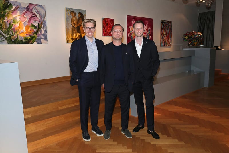 Die Gastgeber Björn Gerstner, Constantin Hemmerle, Tim Aumüller