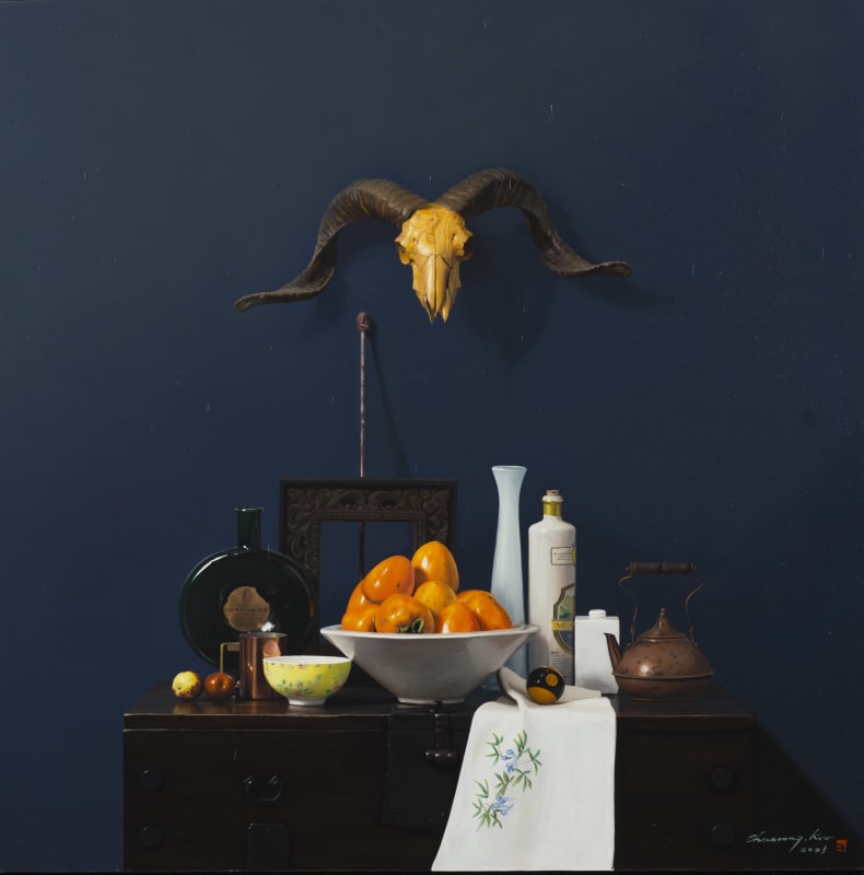 Deep autumn, 2024, Oil on canvas, 120x120cm