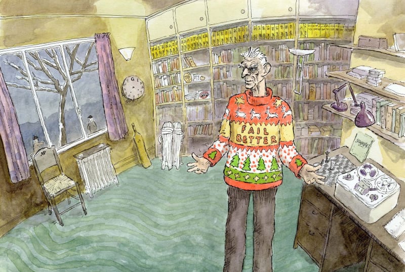 Marcus Patton SRUA, Samuel Beckett Tries on a Christmas Jumper