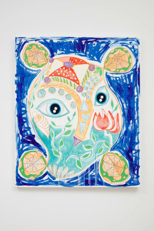 Tamara Gonzales, Tapir, 2023. Acrylic and pastel on canvas, 54 x 45 inches. Courtesy the artist and Klaus von Nichtssagend Gallery.