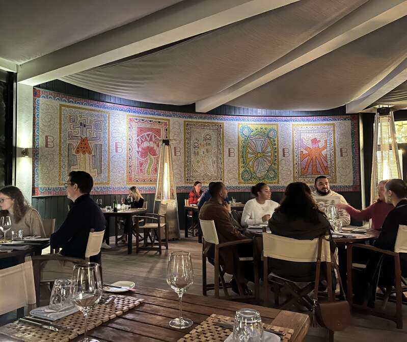 Setting the mood: Tamara Gonzales’s design now graces the walls of The Pink Beach Club at The Loren (Photograph supplied)