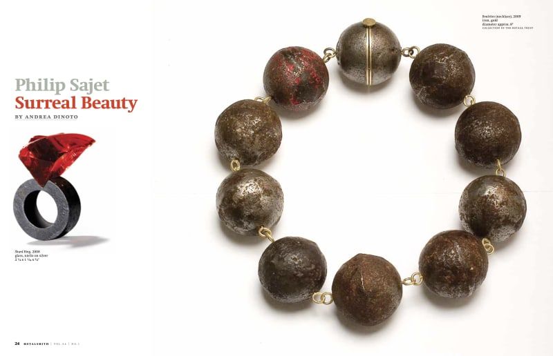 Metalsmith Magazine, Philip Sajet: Surreal Beauty
