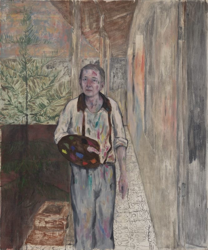 Enrique Martínez Celaya, "The Son," 2025. Oil and wax on canvas, 72 x 60 inches. Photo by Heather Rasmussen.