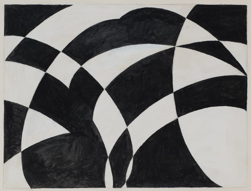 Peter Young, #24-1989, 1989, Acrylic and collage on paper, 10 1/2 x 13 3/4 inches (26.7 x 34.9 cm)