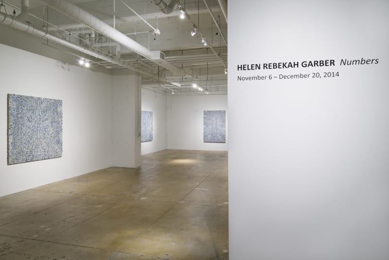 Helen Rebekah Garber: Numbers, installation view, Gallery Wendi Norris, November 6 – December 20, 2014, Photographer: JKA Photography