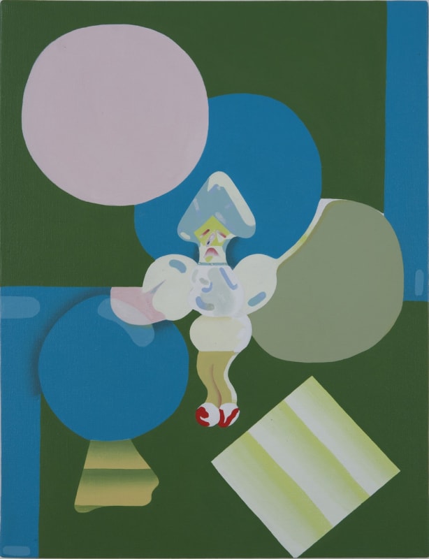 Keegan McHargue, Cry through Nature (Scream II), 2011, Acrylic on Chinese Linen, 22 x 18 inches (55.9 x 45.7 cm)