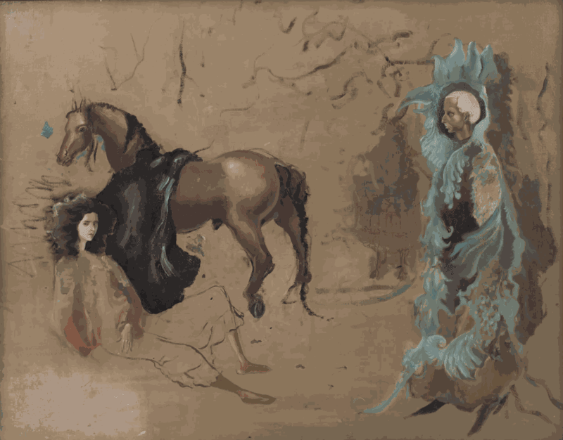 Leonora Carrington’s Double Portrait (ca. 1937–40) is among the works Gallery Wendi Norris is showing casing at Art Basel this year. COURTESY GALLERY WENDI NORRIS