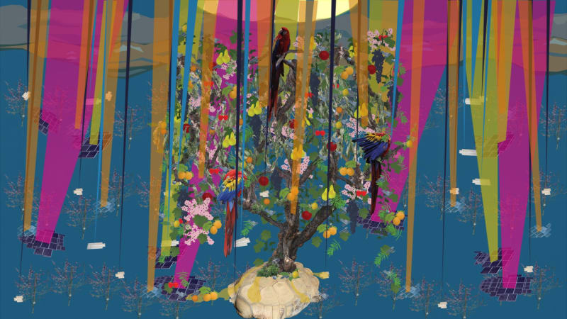 Radiant Chromosphere (Move Towards What is Approaching),” 2012 by Ranu Mukherjee, Digital Video – Courtesy of the Artist and Gallery Wendi Norris, San Francisco