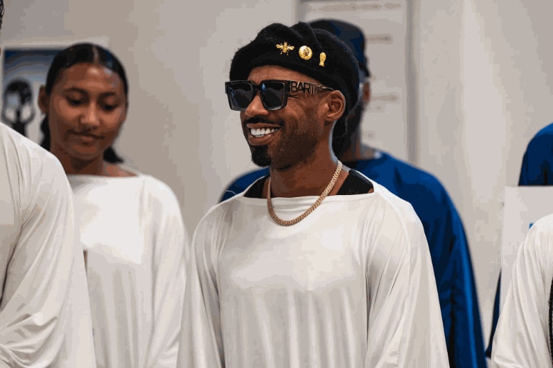 The New York fashion designer Winston Bartholomew Holder III, of the House of Bartholomew, designed the robes. Credit: Graham Dickie/The New York Times
