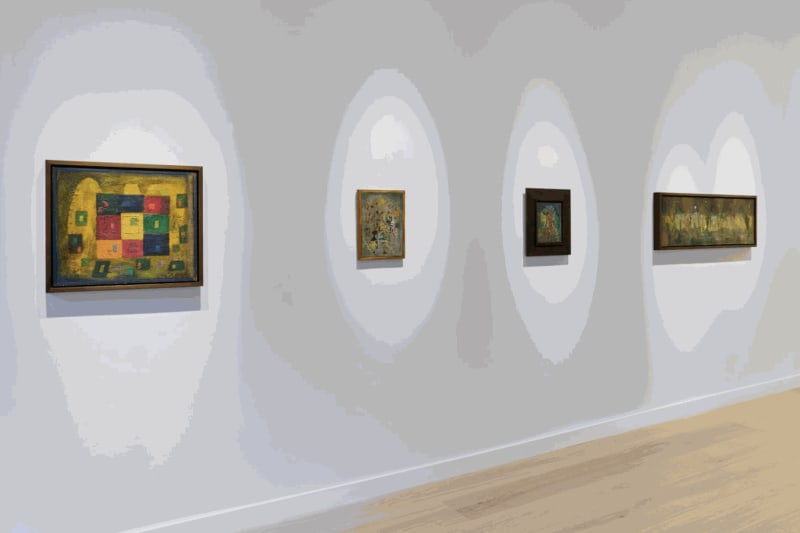 Installation view of ‘Uncovering Alice Rahon’, Gallery Wendi Norris, San Francisco, 2022. Photograph by Glen Cheriton.