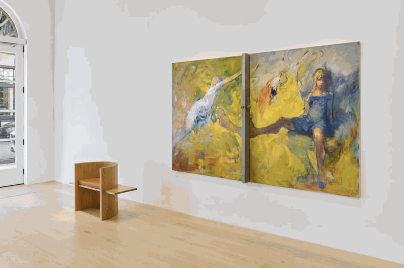Installation view of ‘Musical Chairs’, Gallery Wendi Norris, San Francisco, 2024. Photograph by Glen Cheriton.
