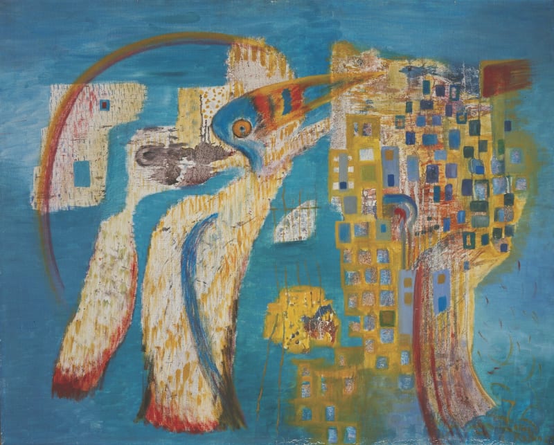 Alice Rahon, El tucán y el arco iris, 1967