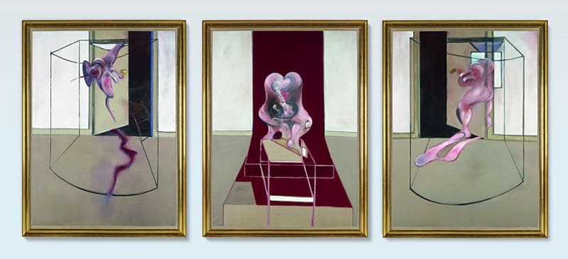 “Triptych Inspired by the Oresteia of Aeschylus” (1981) by Francis Bacon sold for $84.6 million, the third-highest price achieved for the artist at auction.Credit...The Estate of Francis Bacon/DACS, London/Artists Rights Society (ARS), New York