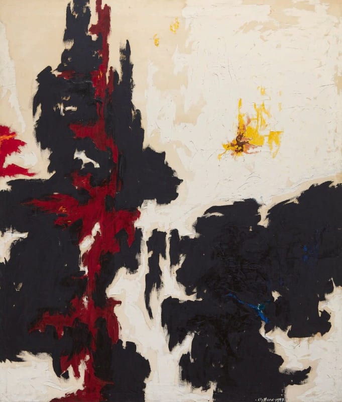 “PH-144 (1947-Y-No.1),” a rare Clyfford Still abstract, sold for $28.7 million.Credit...City and County of Denver, via Clyfford Still Museum/Artists Rights Society (ARS), New York