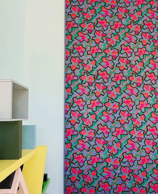 Ettore Sottsass, Carlton Room Divider 1981 Nathalie du Pasquier, Gabon, 1982 Installation view