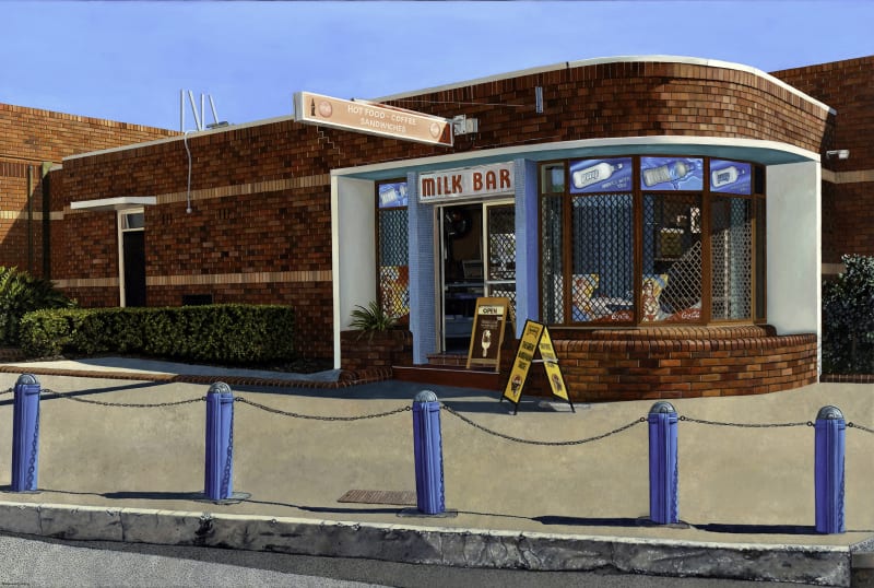 Donovan Christie, Corner Bouys, 2021, Oil on linen, 60cm x 90cm