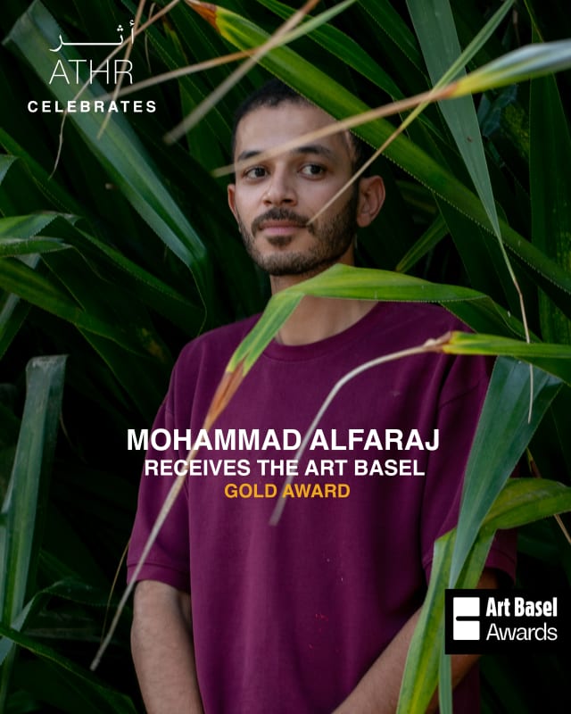 MOHAMMAD ALFARAJ RECEIVES THE ART BASEL GOLD AWARD