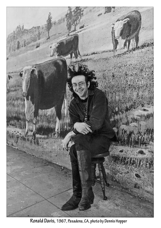 Photograph of the artist in L.A. by Dennis Hopper