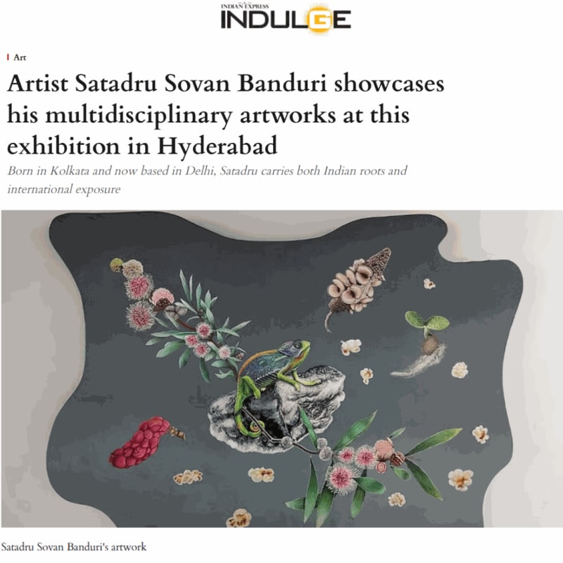 Artist Satadru Sovan Banduri showcases his multidisciplinary artworks at this exhibition in Hyderabad, Indulge | Indian Express