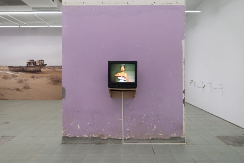 Installation view of Melons (At a Loss), Patty Chang's solo exhibition, BANK, Shanghai, 2017 © BANK 《蜜瓜（有所失）》于张怡个展现场，BANK，上海，2017 © BANK