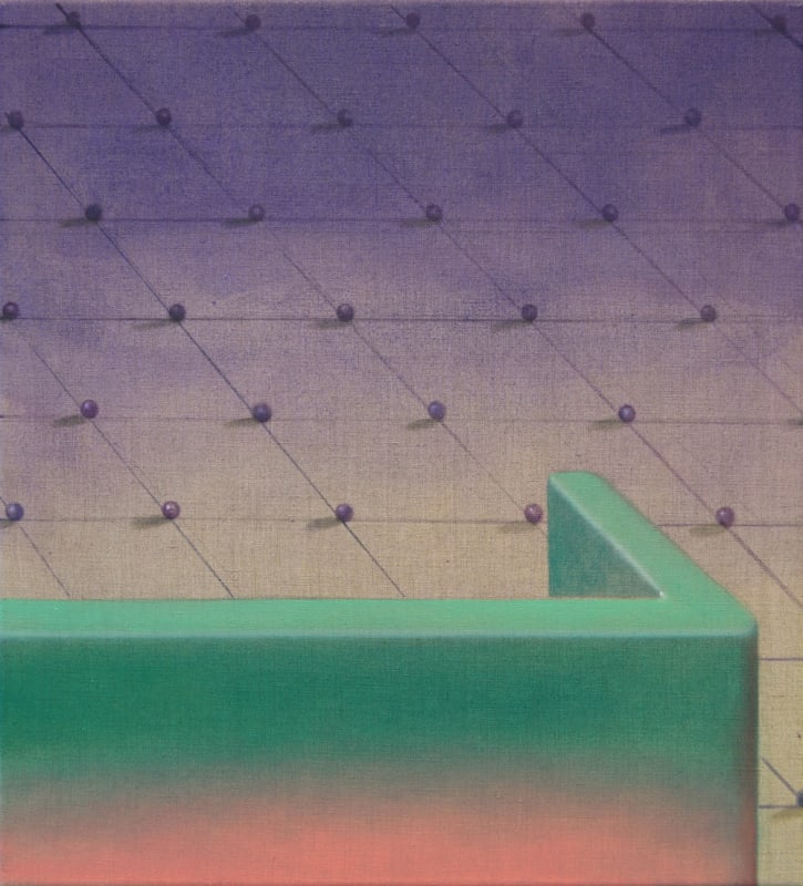 Richard Burton 'Lawmaking', Distemper and oil on linen, 55 x 50 cm, 2021