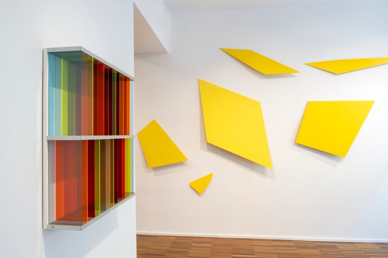 Bettina Bürkle, Yellow Fields, Ausstellungsansicht
