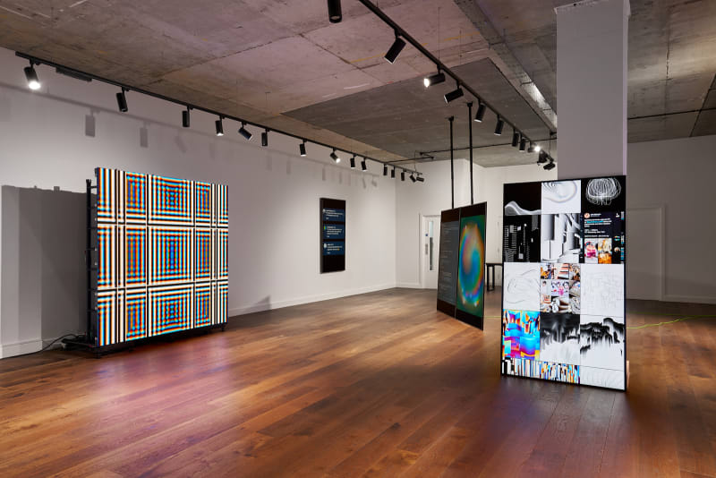 Installation View of Zach Lieberman: 10 Years of Daily Sketches at Nguyen Wahed London Gallery. Courtesy of Nguyen Wahed and the artist.