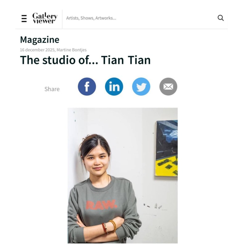 Tian Teng featured on Gallery Viewer, [Press & Media]