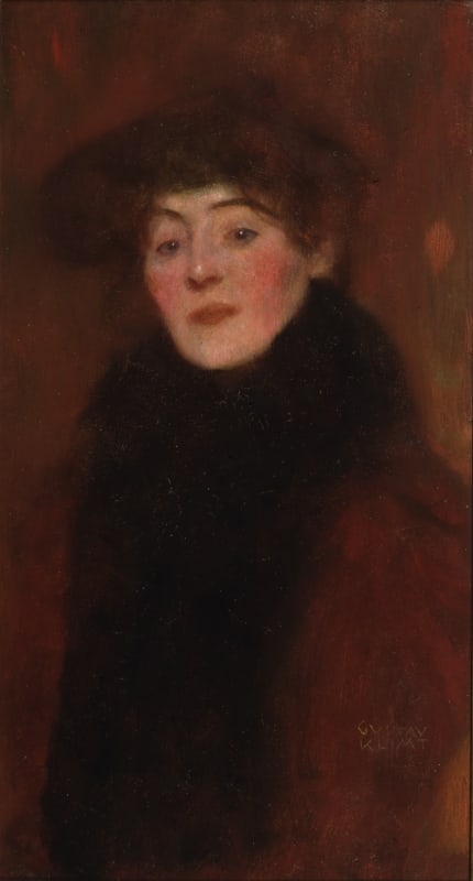 Gustav Klimt, Woman with Fur Collar, 1897, Los Angeles County Museum of Art, Gift of the Kallir Family in Memory of Otto Kallir.
