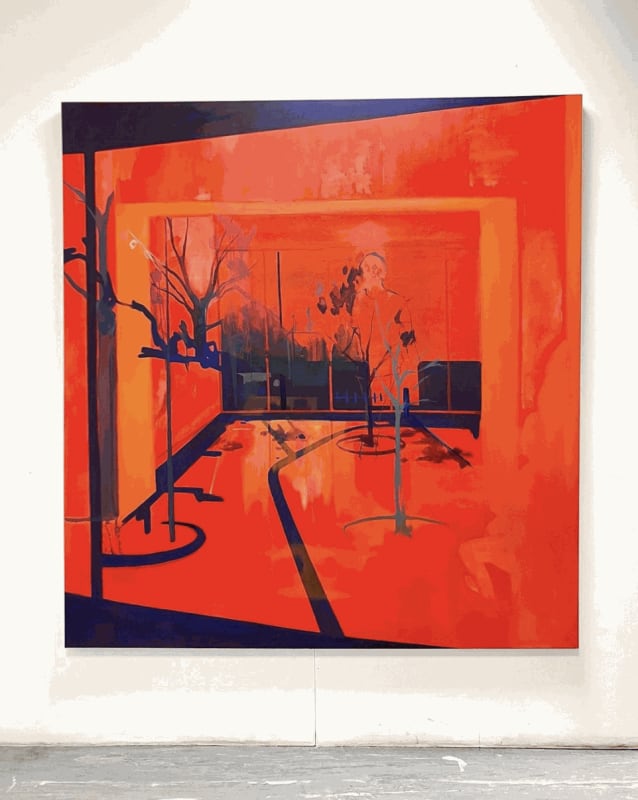 "Clawing At The Truth", 2022, oil on canvas, 160 x 170 cm