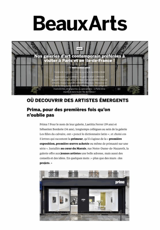 Prima, pour les premières fois qu'on n'oublie pas