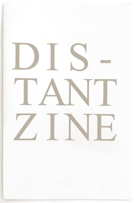 Distant Zine Volume #8, Design by Matthew David Crowther Proprietors Tim Carpenter and Nathan Pearce