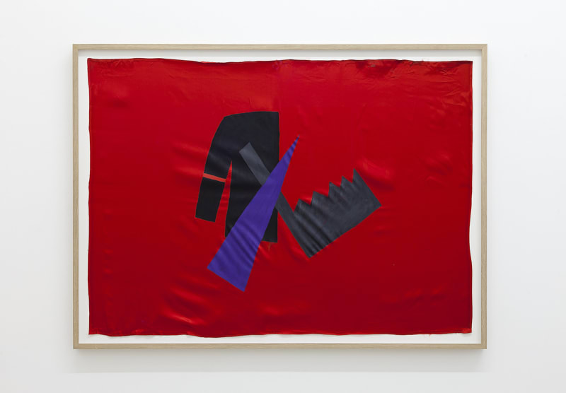 Mladen Stilinovic, From Exploitation of The Dead, 1985 Acrylic on artificial silk 100 x 140 cm (39 3/8 x 55 1/8 in.)