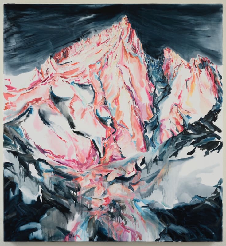 Elisa Johns, "Bear Creek Spire," 2023, Oil on canvas, 52h x 48w in, 132.08h x 121.92w cm