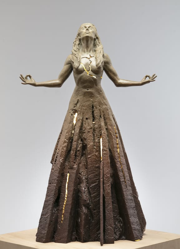 Expansion Rising (maquette), 2019 Bronze with Electricity 18 x 9.5 x 7.5 in / 46 x 24 x 19 cm Edition: 25