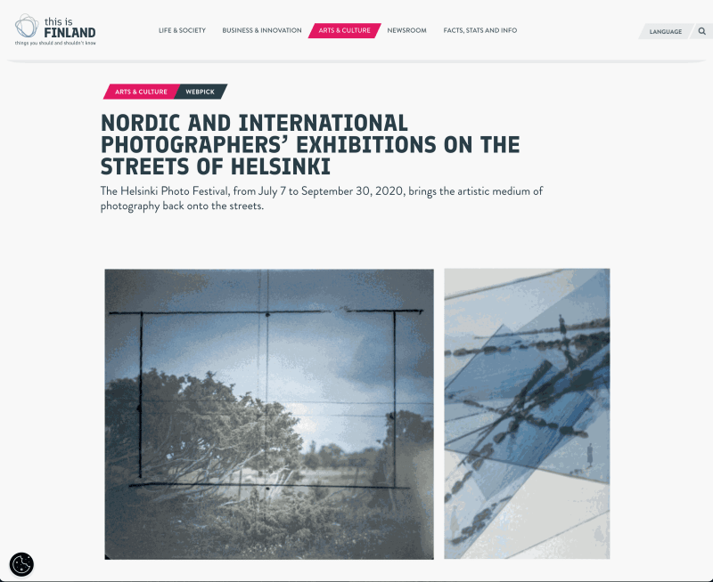 Nordic and international photographers’ exhibitions on the streets of Helsinki