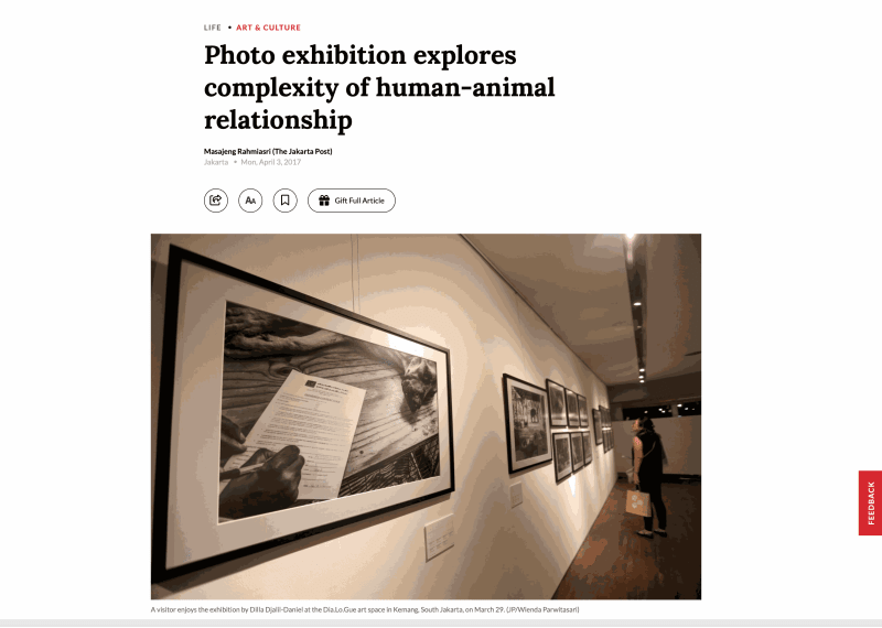 Photo exhibition explores complexity of human-animal relationship