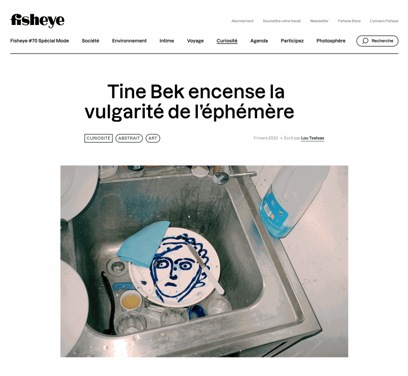 Tine Bek encense la vulgarité de l’éphémère