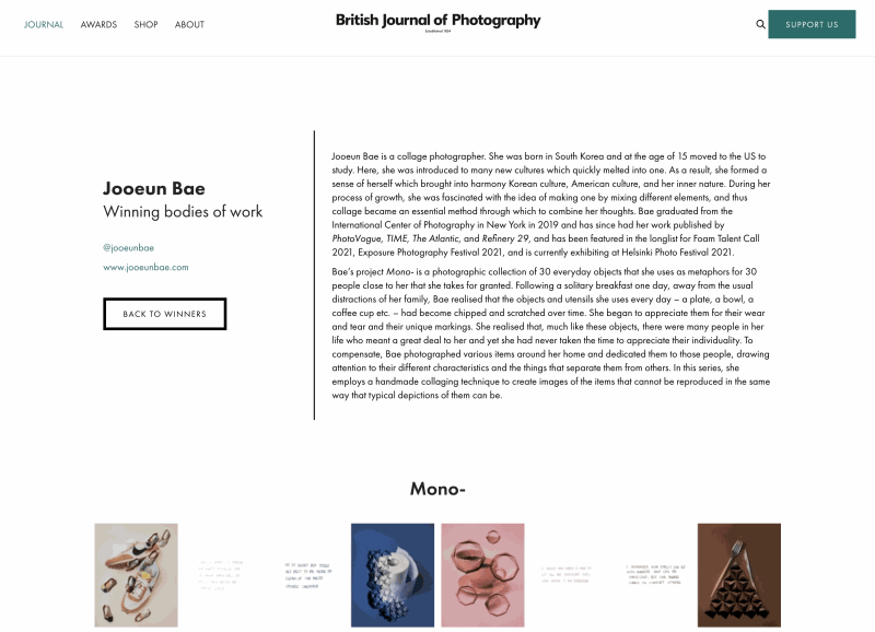 Jooeun Bae - Winning bodies of work