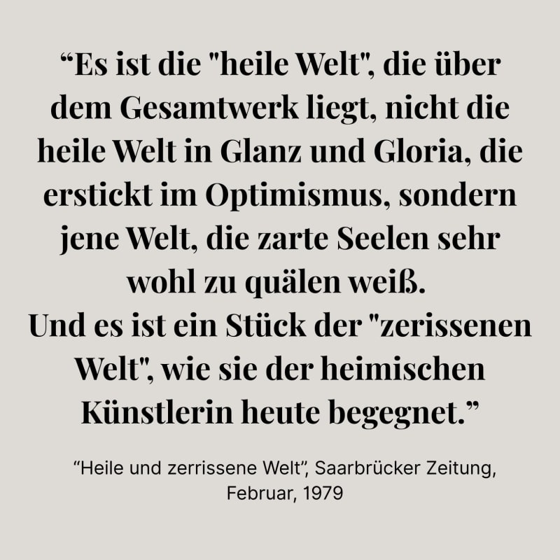 Heile und zerrissene 'Welt'